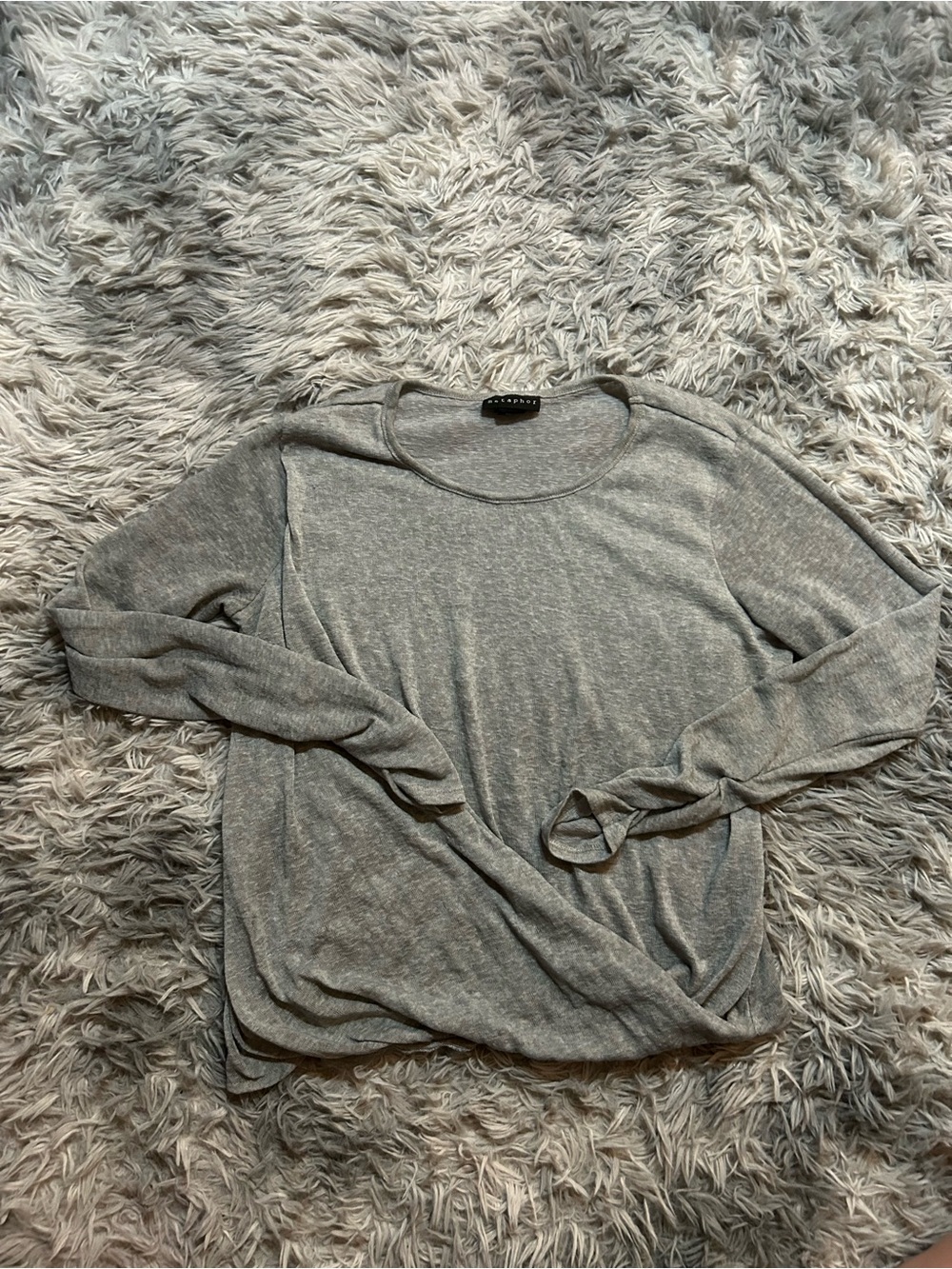 Metaphor Light Gray Crewneck Sweatshirt